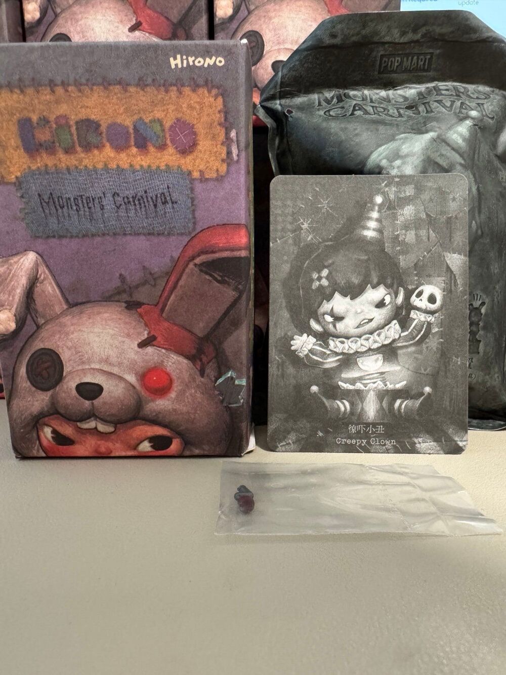 POP MART Hirono Monsters' Carnival Series Figures Greepy Clown